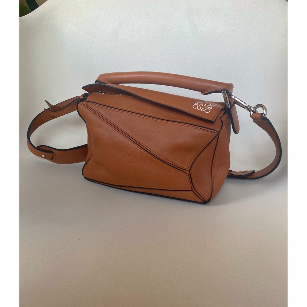 Loewe tan small puzzle bag